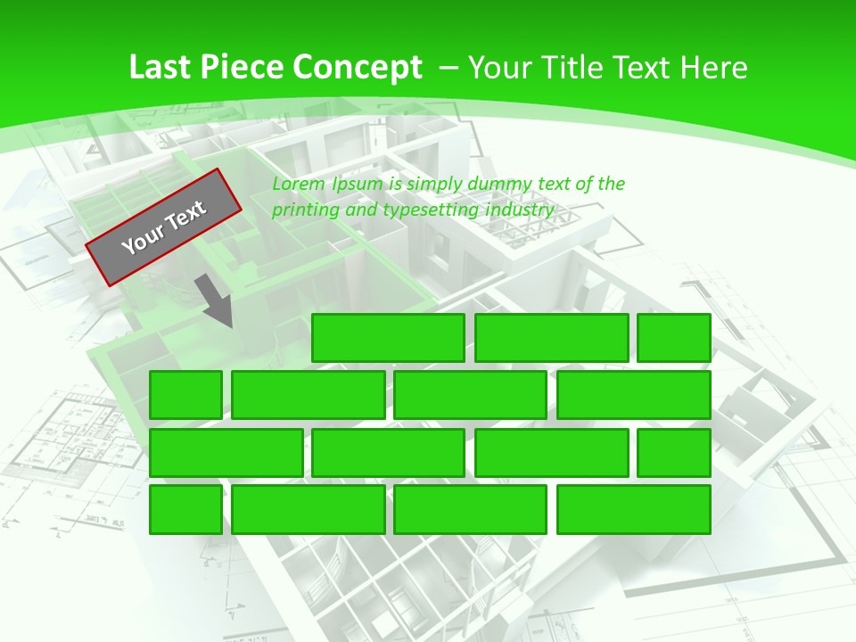 Dwelling Trade Pencil PowerPoint Template