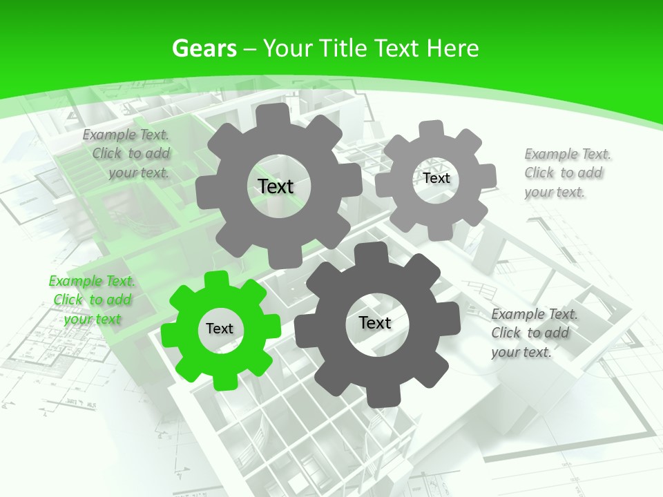 Dwelling Trade Pencil PowerPoint Template