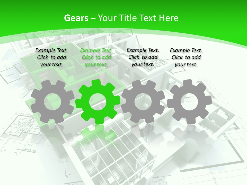 Dwelling Trade Pencil PowerPoint Template