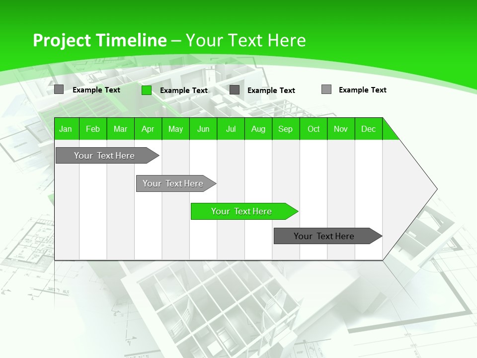 Dwelling Trade Pencil PowerPoint Template
