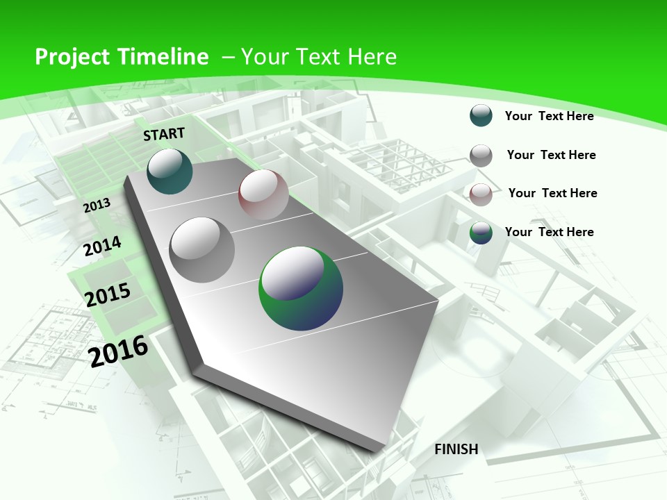 Dwelling Trade Pencil PowerPoint Template