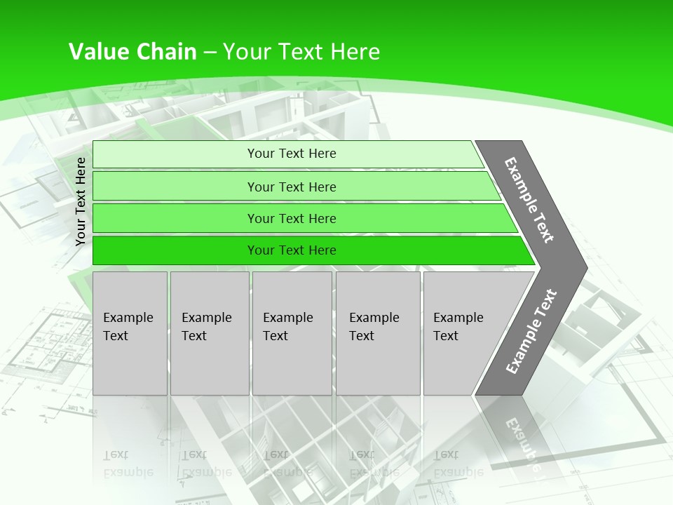 Dwelling Trade Pencil PowerPoint Template