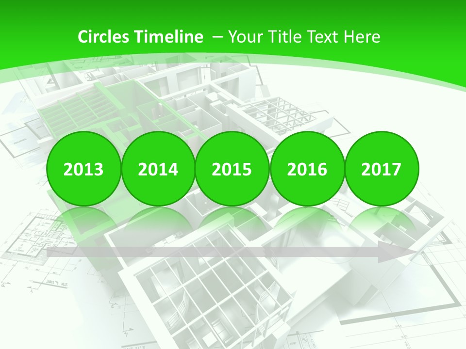 Dwelling Trade Pencil PowerPoint Template