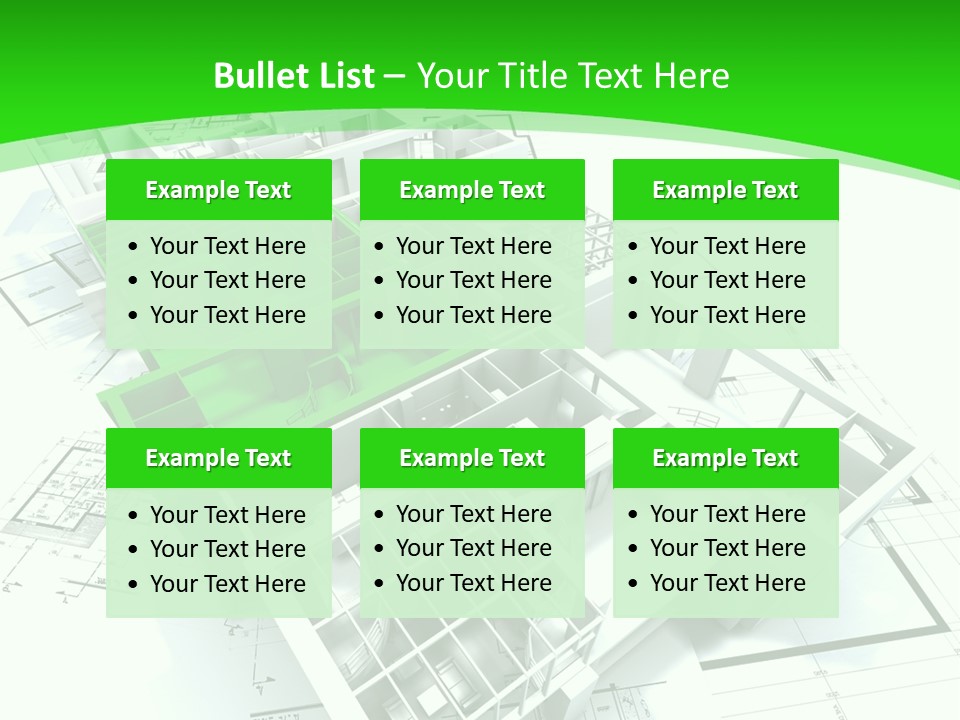 Dwelling Trade Pencil PowerPoint Template