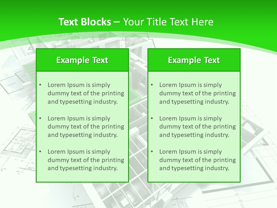 Dwelling Trade Pencil PowerPoint Template