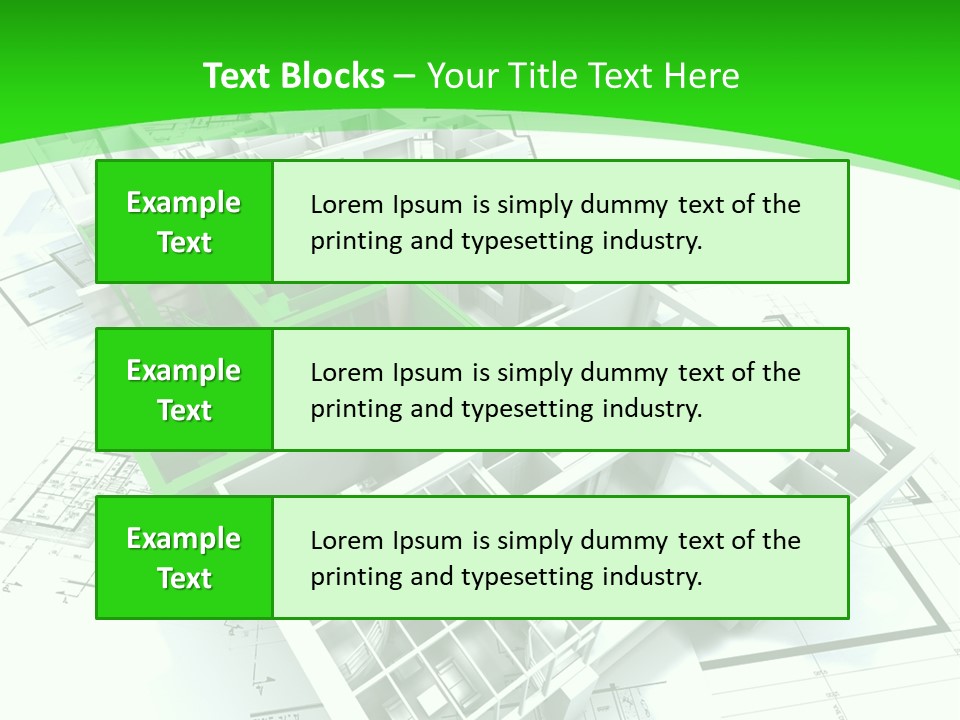 Dwelling Trade Pencil PowerPoint Template