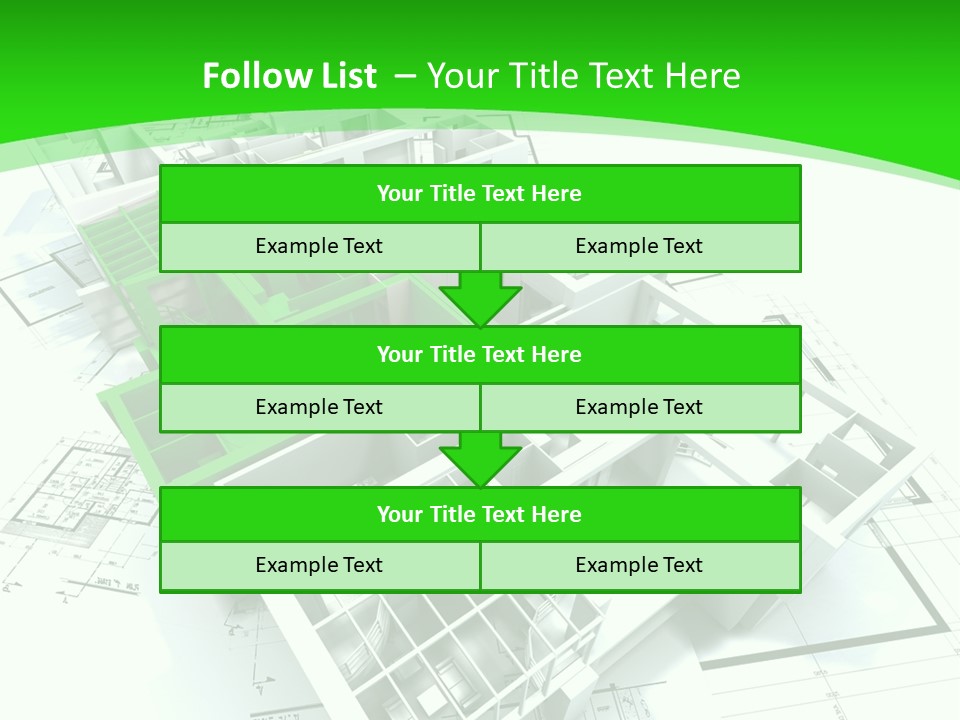 Dwelling Trade Pencil PowerPoint Template