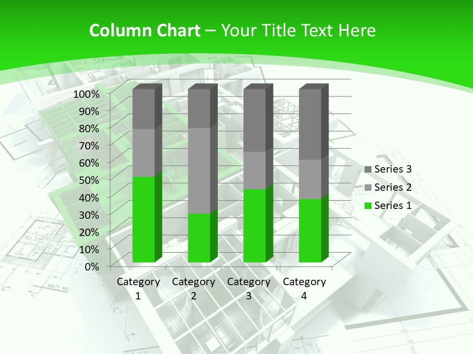 Dwelling Trade Pencil PowerPoint Template