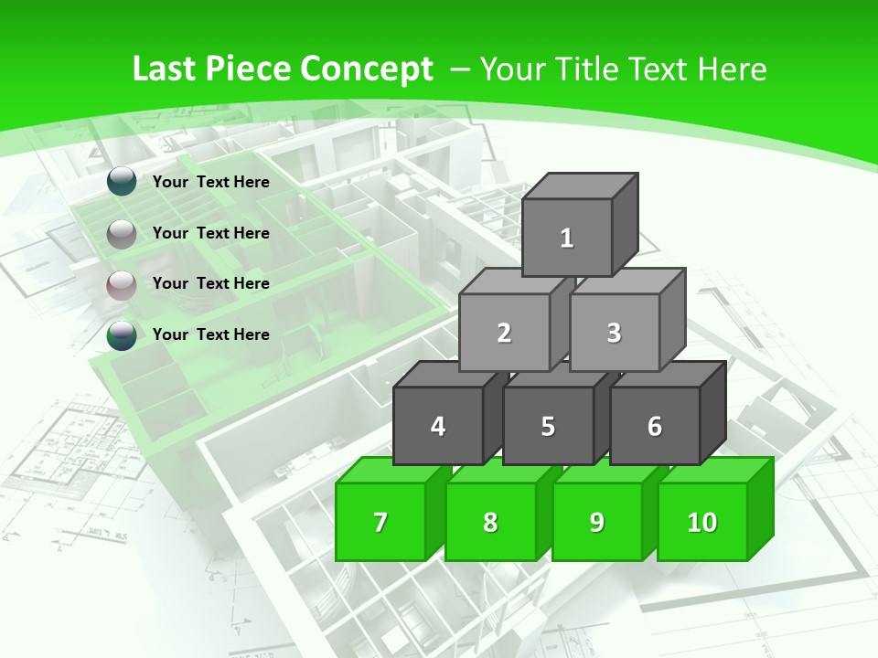 Dwelling Trade Pencil PowerPoint Template