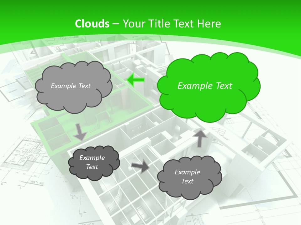 Dwelling Trade Pencil PowerPoint Template