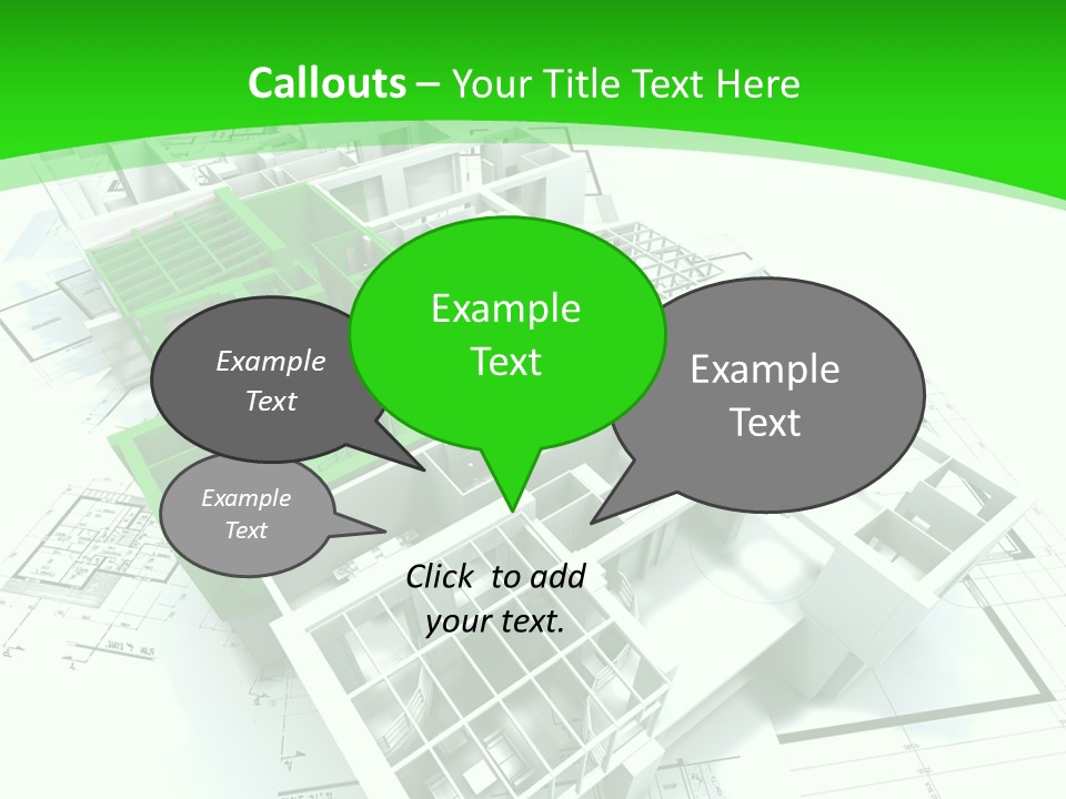 Dwelling Trade Pencil PowerPoint Template