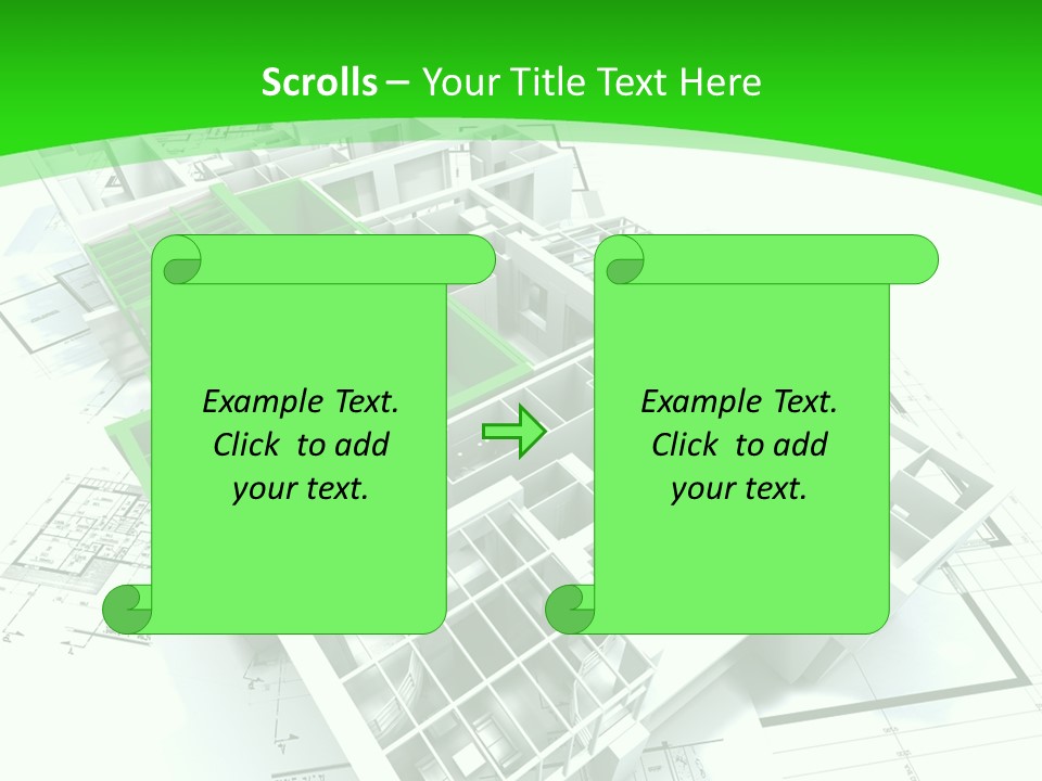 Dwelling Trade Pencil PowerPoint Template