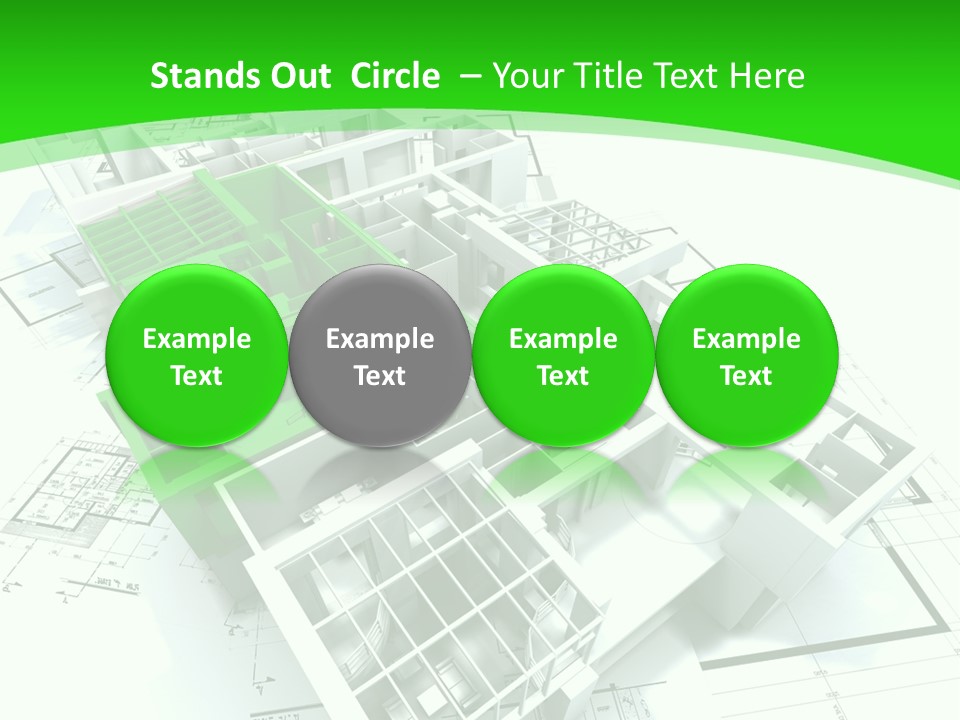 Dwelling Trade Pencil PowerPoint Template