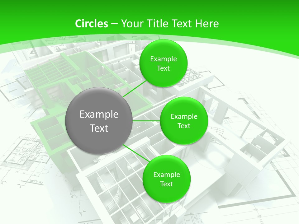 Dwelling Trade Pencil PowerPoint Template