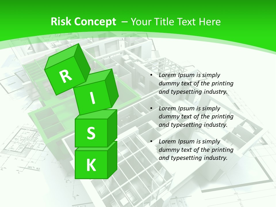 Dwelling Trade Pencil PowerPoint Template