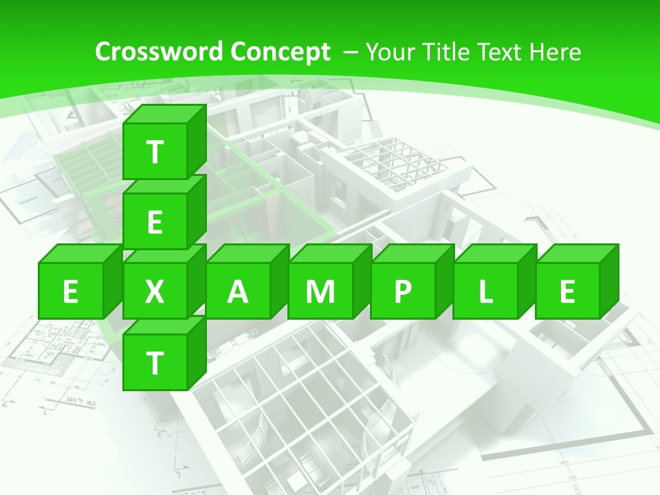 Dwelling Trade Pencil PowerPoint Template