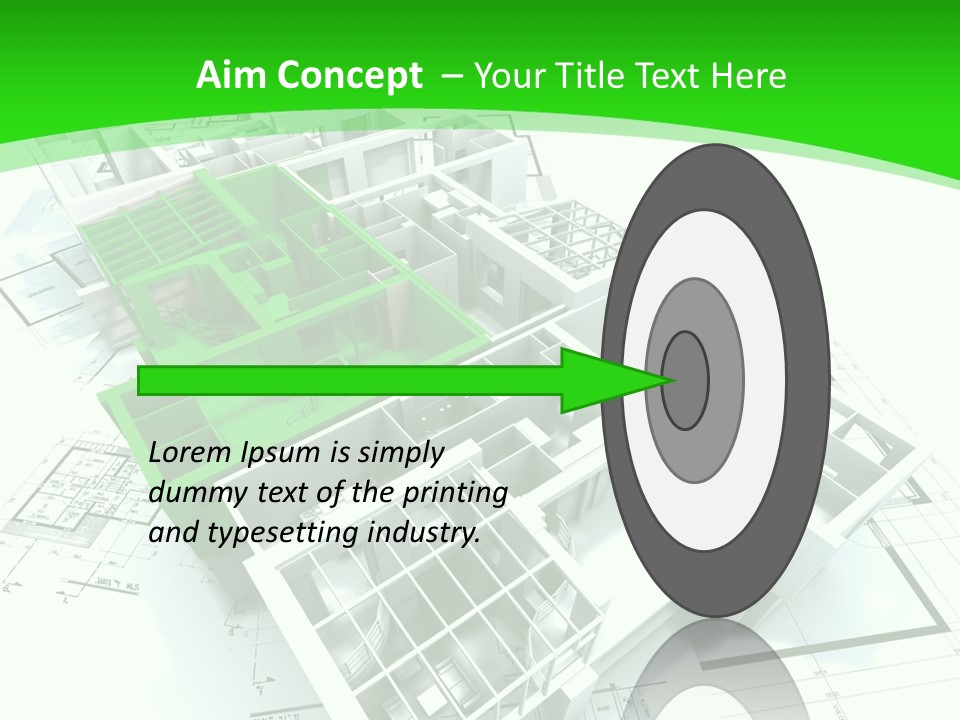 Dwelling Trade Pencil PowerPoint Template