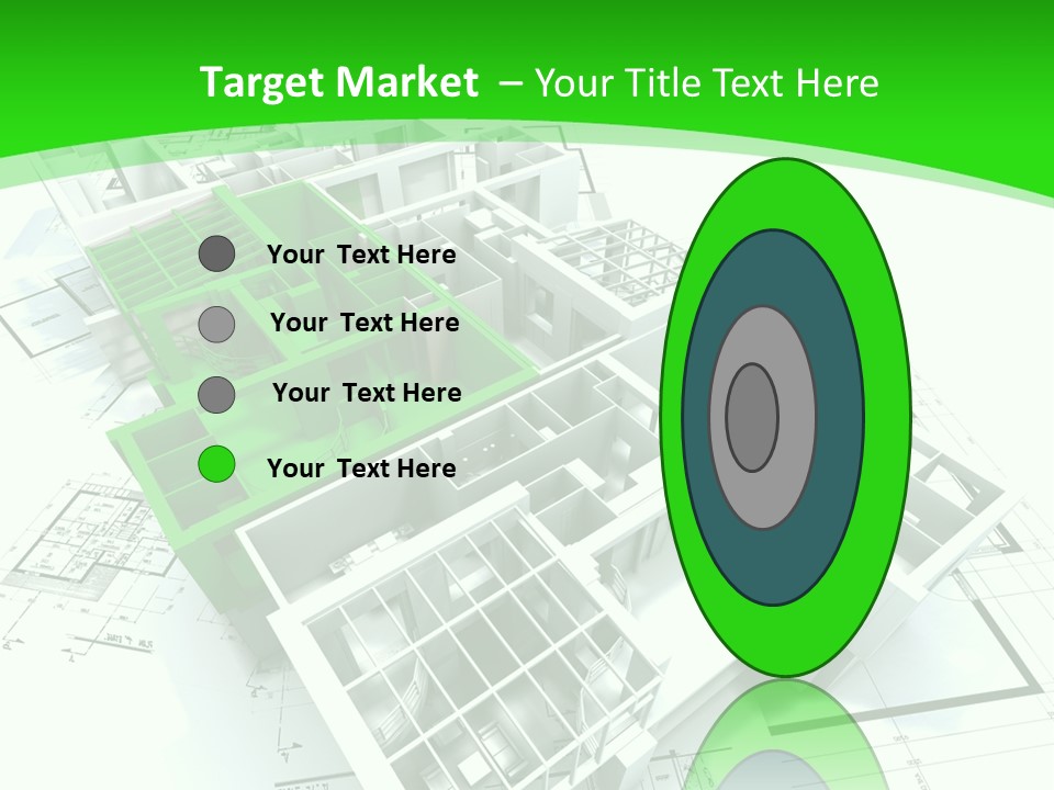 Dwelling Trade Pencil PowerPoint Template