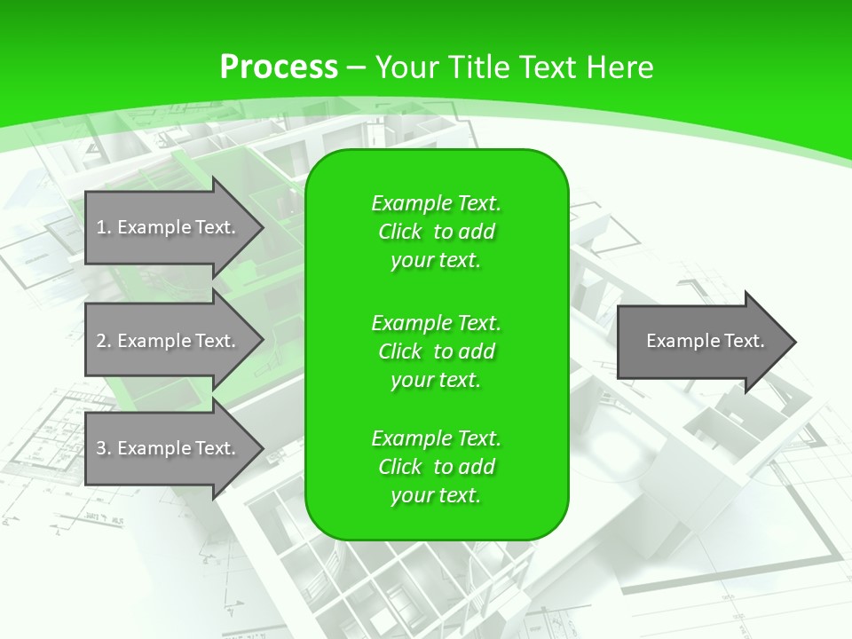 Dwelling Trade Pencil PowerPoint Template