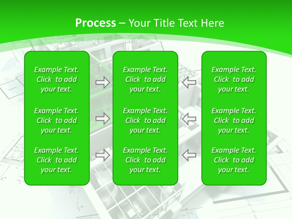 Dwelling Trade Pencil PowerPoint Template