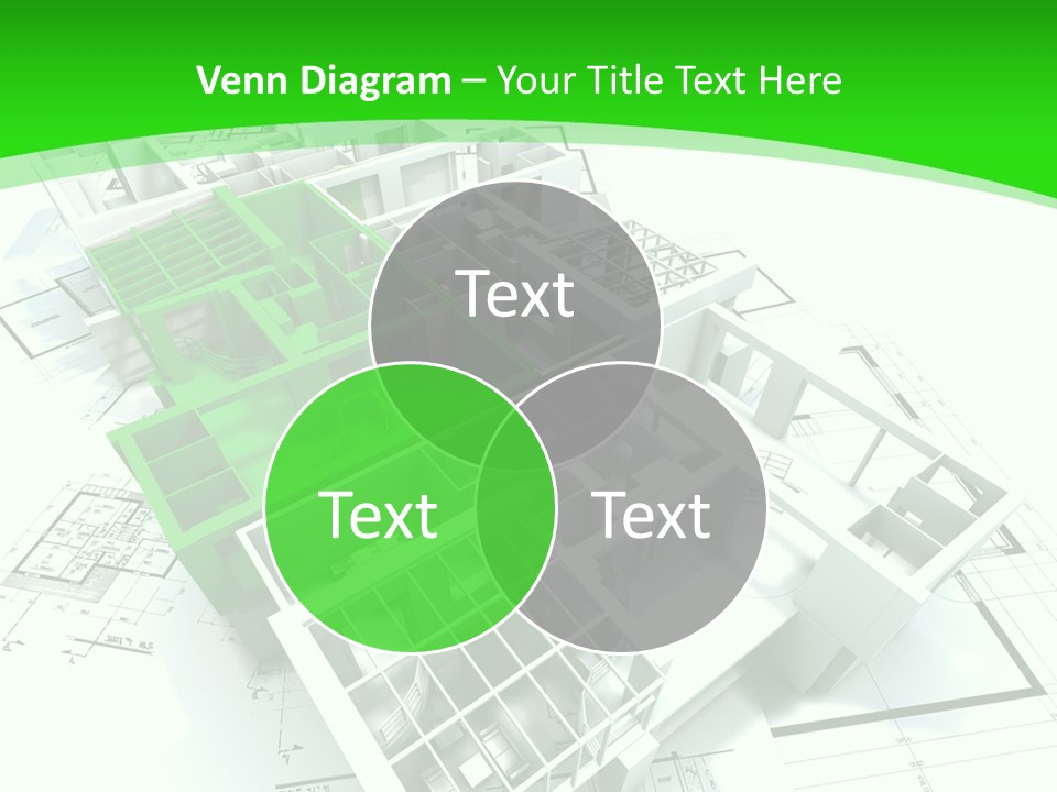 Dwelling Trade Pencil PowerPoint Template