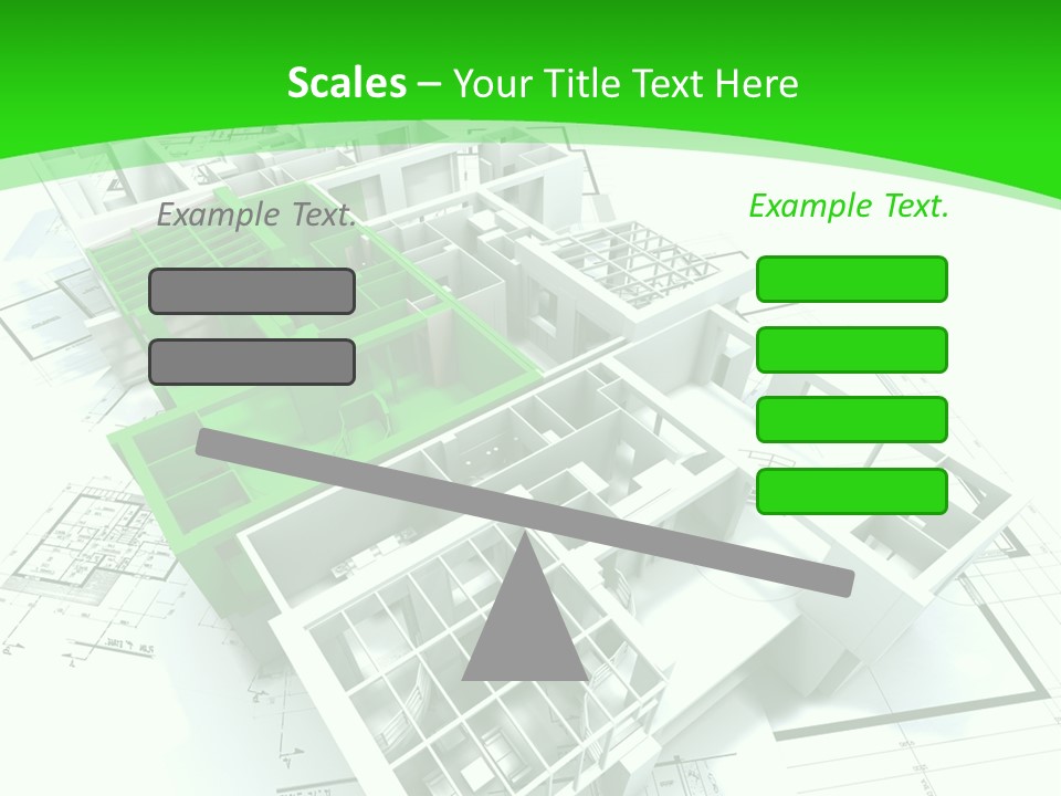 Dwelling Trade Pencil PowerPoint Template