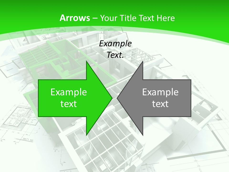 Dwelling Trade Pencil PowerPoint Template