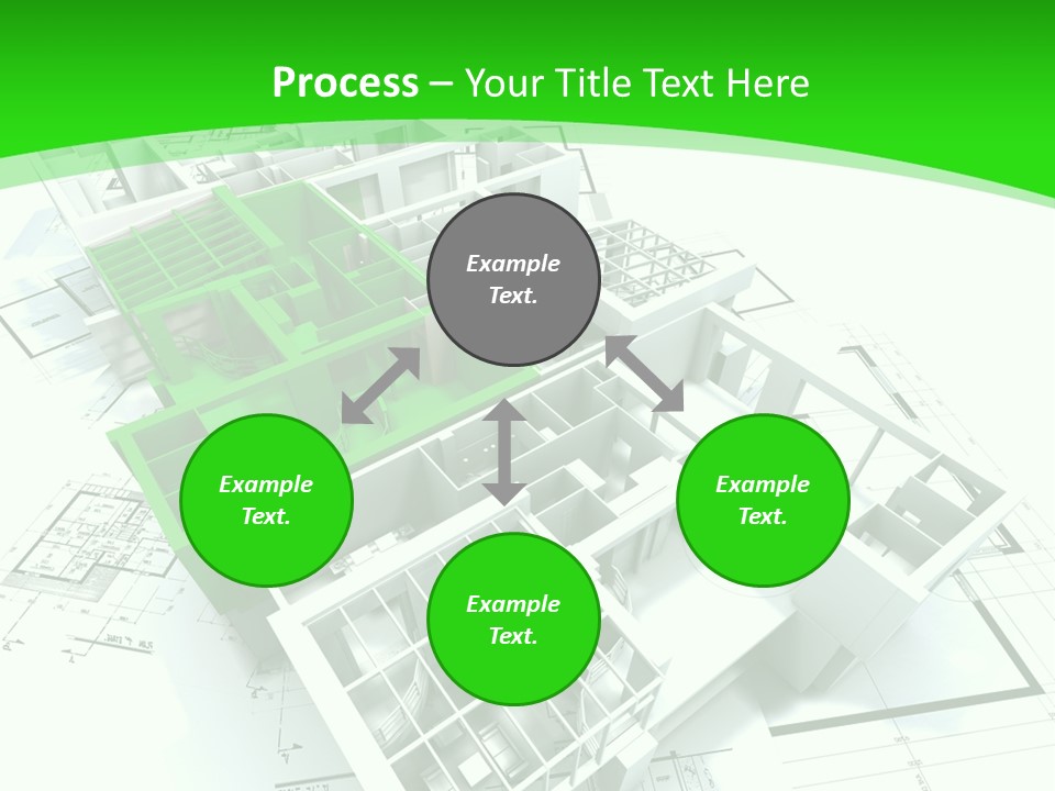 Dwelling Trade Pencil PowerPoint Template
