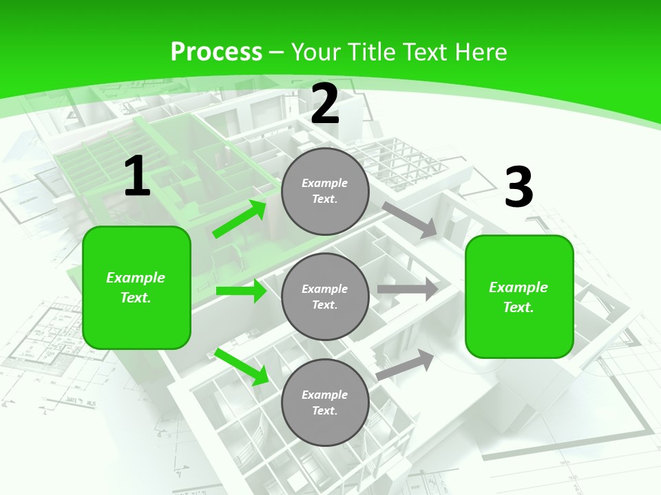 Dwelling Trade Pencil PowerPoint Template