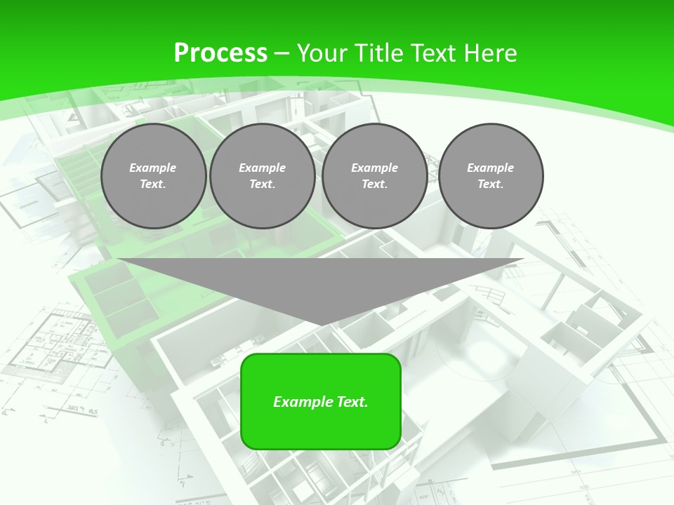 Dwelling Trade Pencil PowerPoint Template
