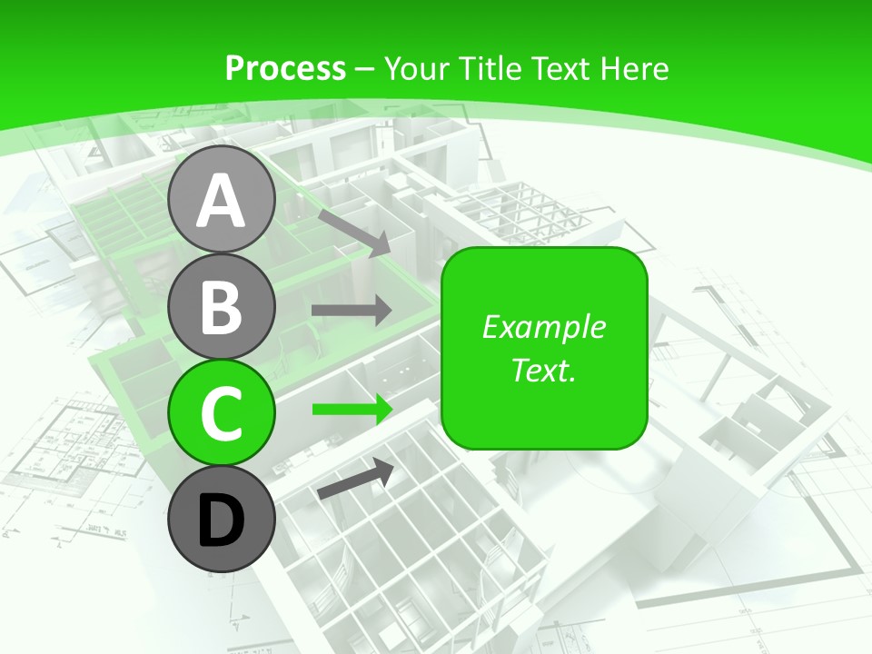 Dwelling Trade Pencil PowerPoint Template