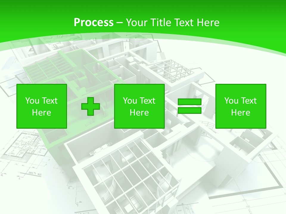 Dwelling Trade Pencil PowerPoint Template