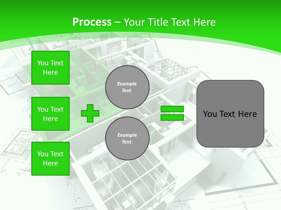 Dwelling Trade Pencil PowerPoint Template
