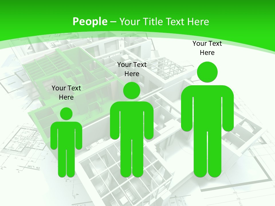 Dwelling Trade Pencil PowerPoint Template