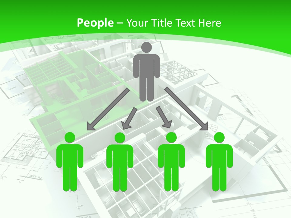 Dwelling Trade Pencil PowerPoint Template