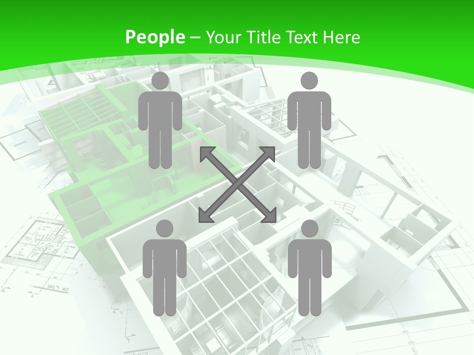 Dwelling Trade Pencil PowerPoint Template