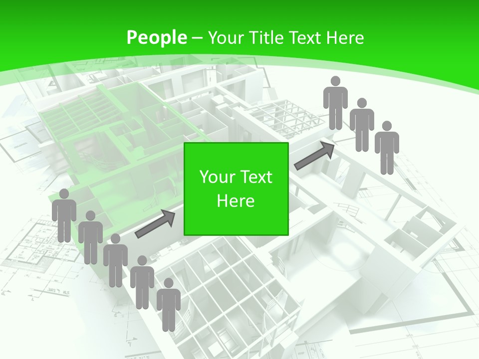 Dwelling Trade Pencil PowerPoint Template