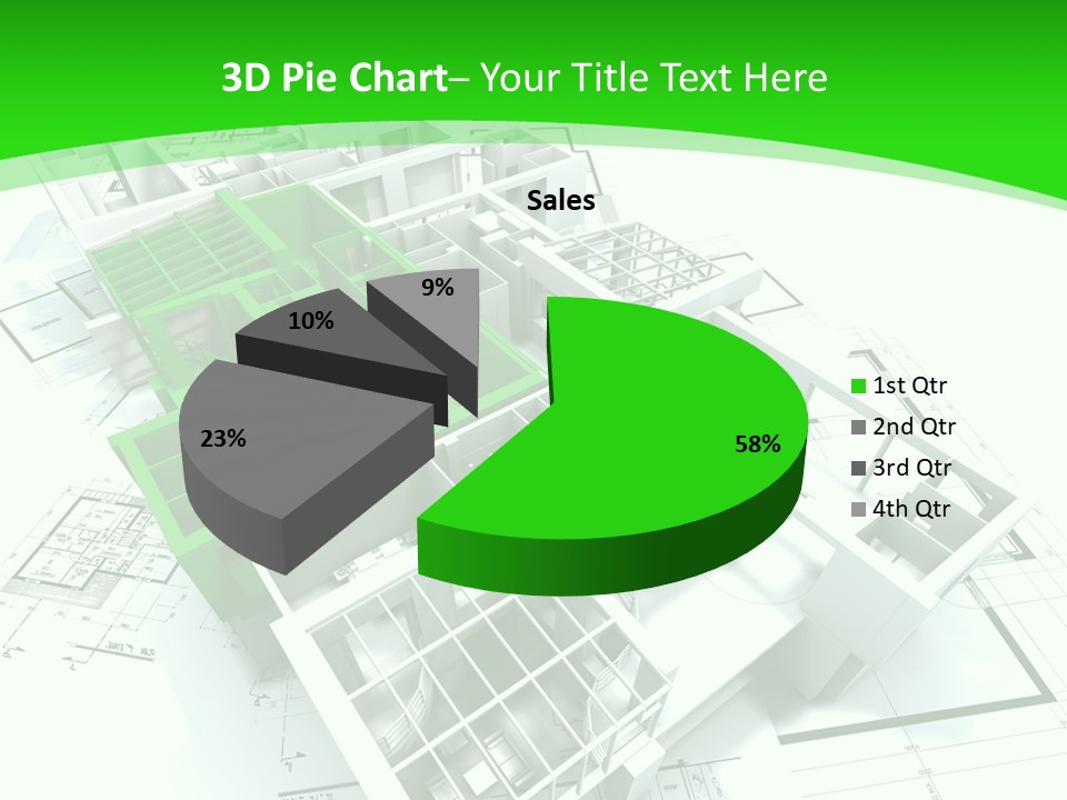 Dwelling Trade Pencil PowerPoint Template