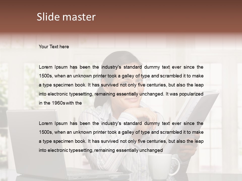 Telework Notebook Domestic PowerPoint Template