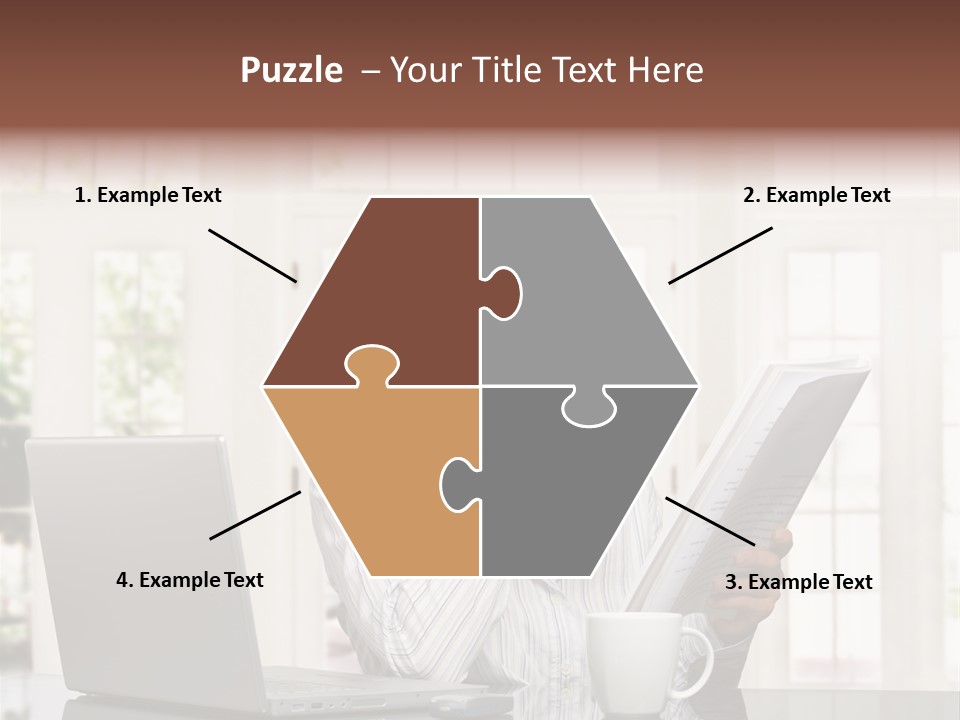 Telework Notebook Domestic PowerPoint Template