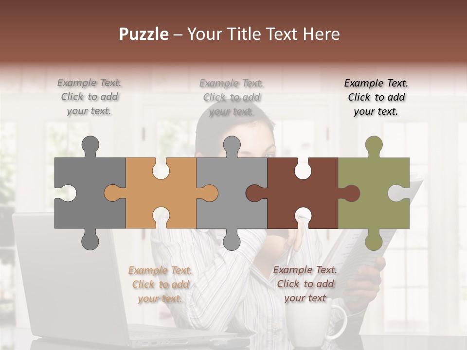 Telework Notebook Domestic PowerPoint Template