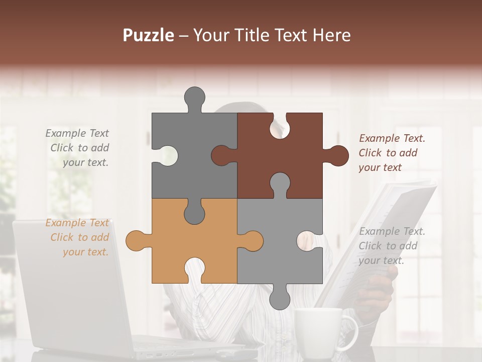 Telework Notebook Domestic PowerPoint Template