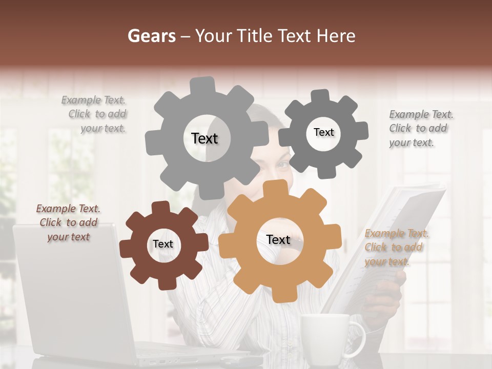 Telework Notebook Domestic PowerPoint Template