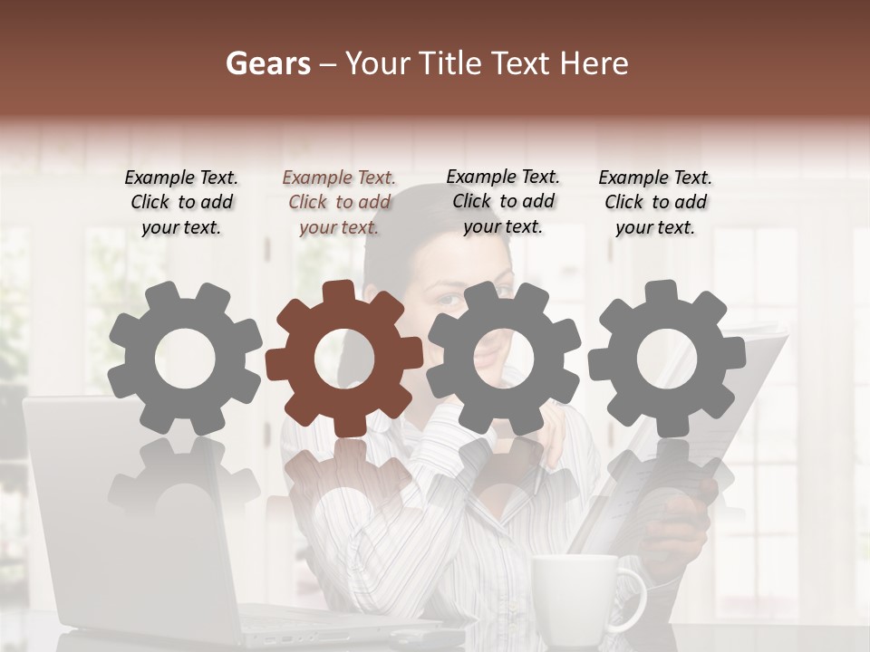 Telework Notebook Domestic PowerPoint Template