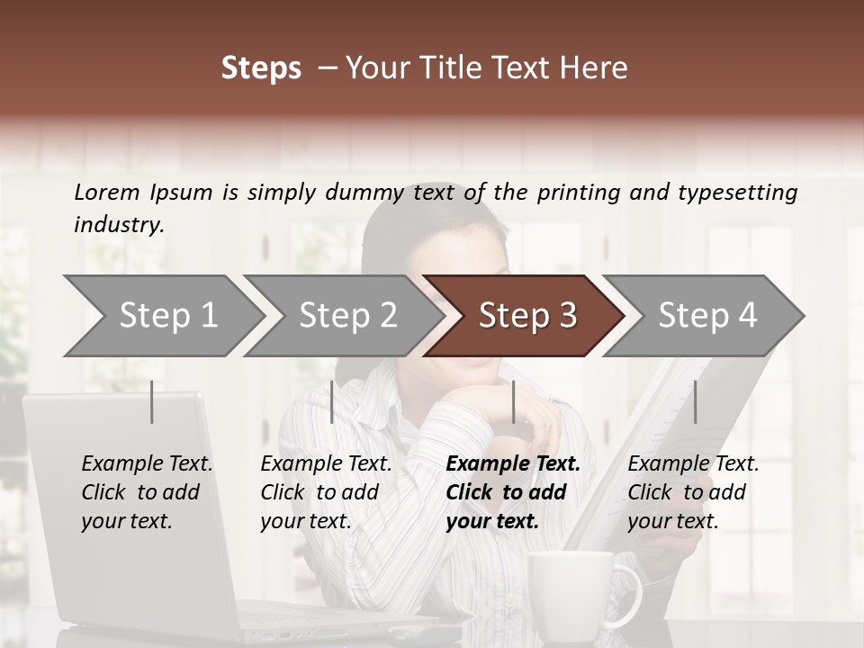 Telework Notebook Domestic PowerPoint Template