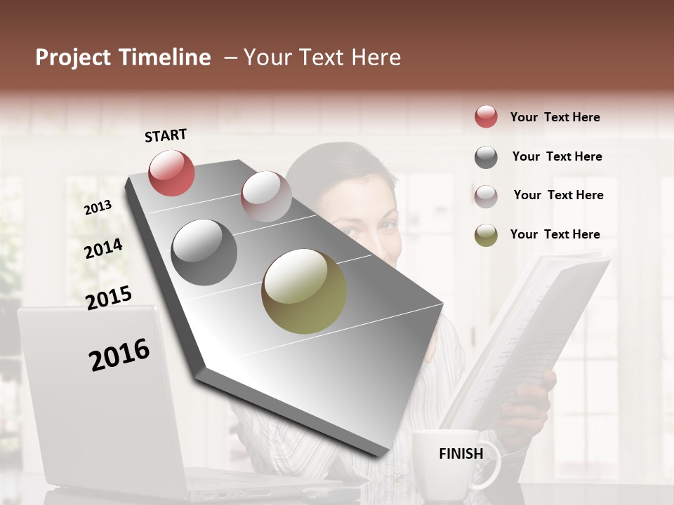 Telework Notebook Domestic PowerPoint Template