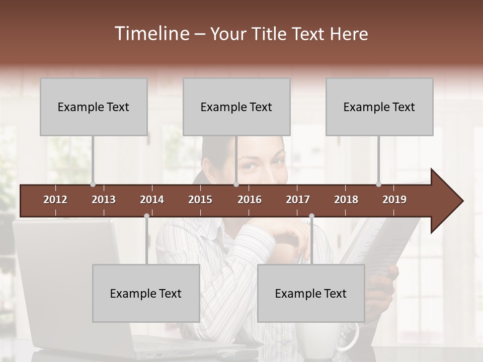 Telework Notebook Domestic PowerPoint Template