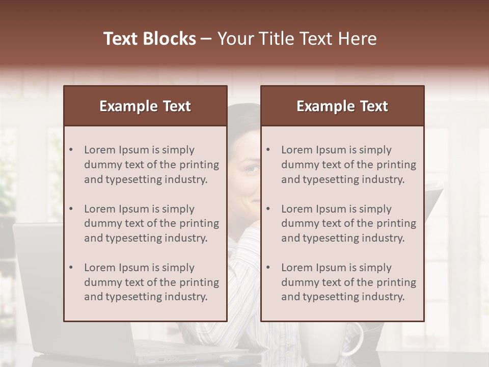Telework Notebook Domestic PowerPoint Template