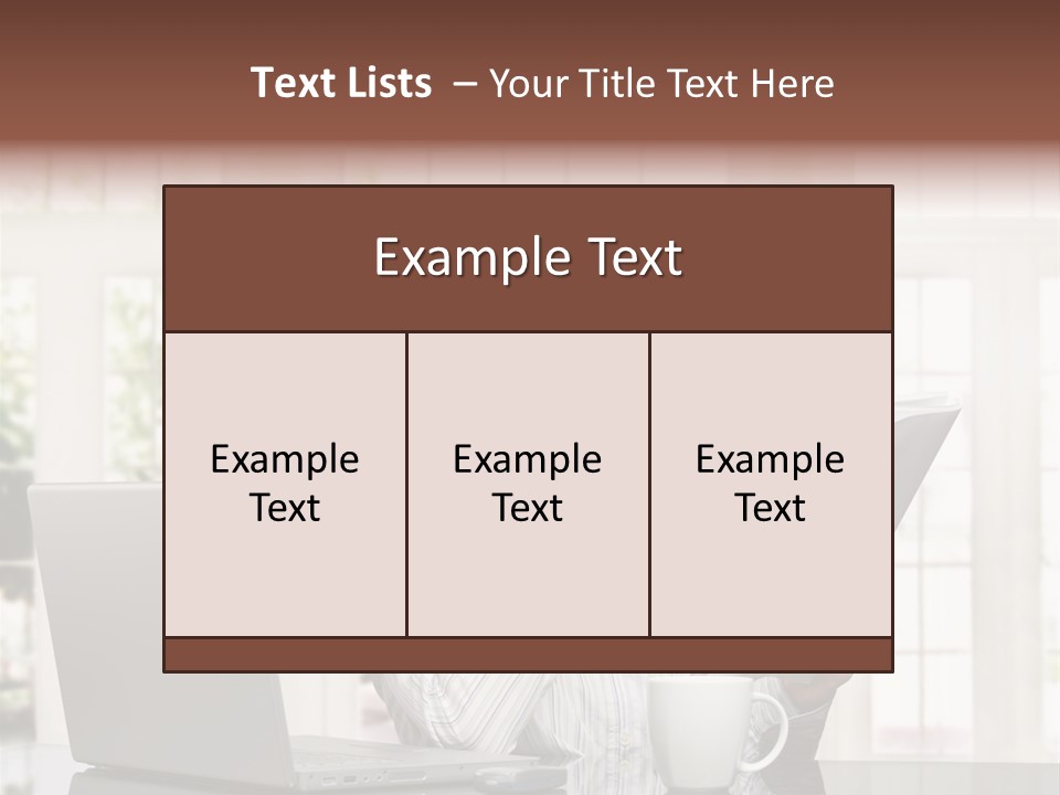 Telework Notebook Domestic PowerPoint Template
