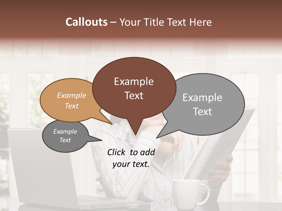 Telework Notebook Domestic PowerPoint Template